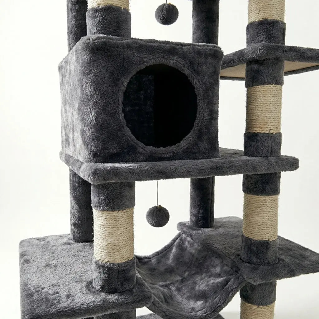 arbre à chat à étage et panier Miwou