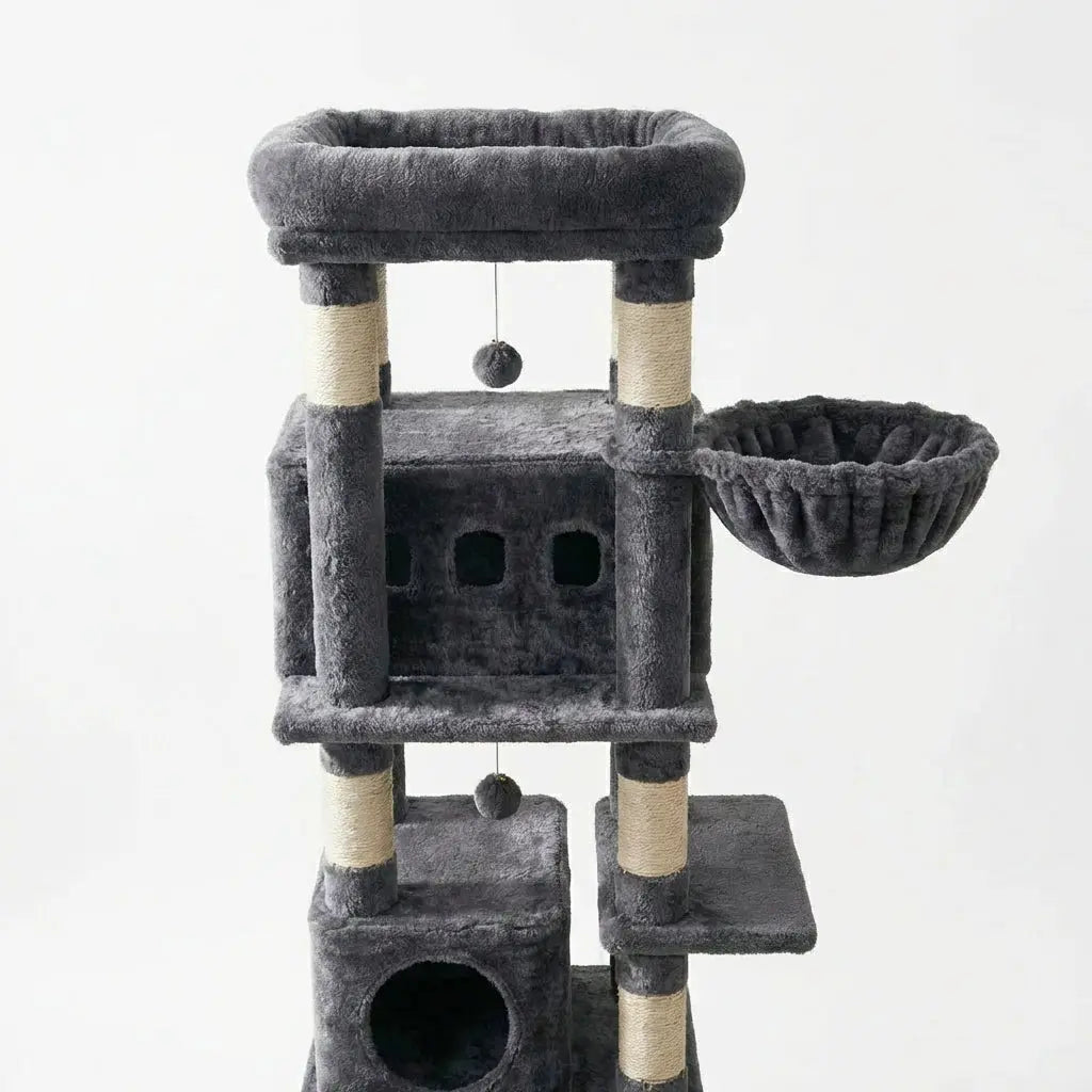 arbre à chat à étage et panier Miwou