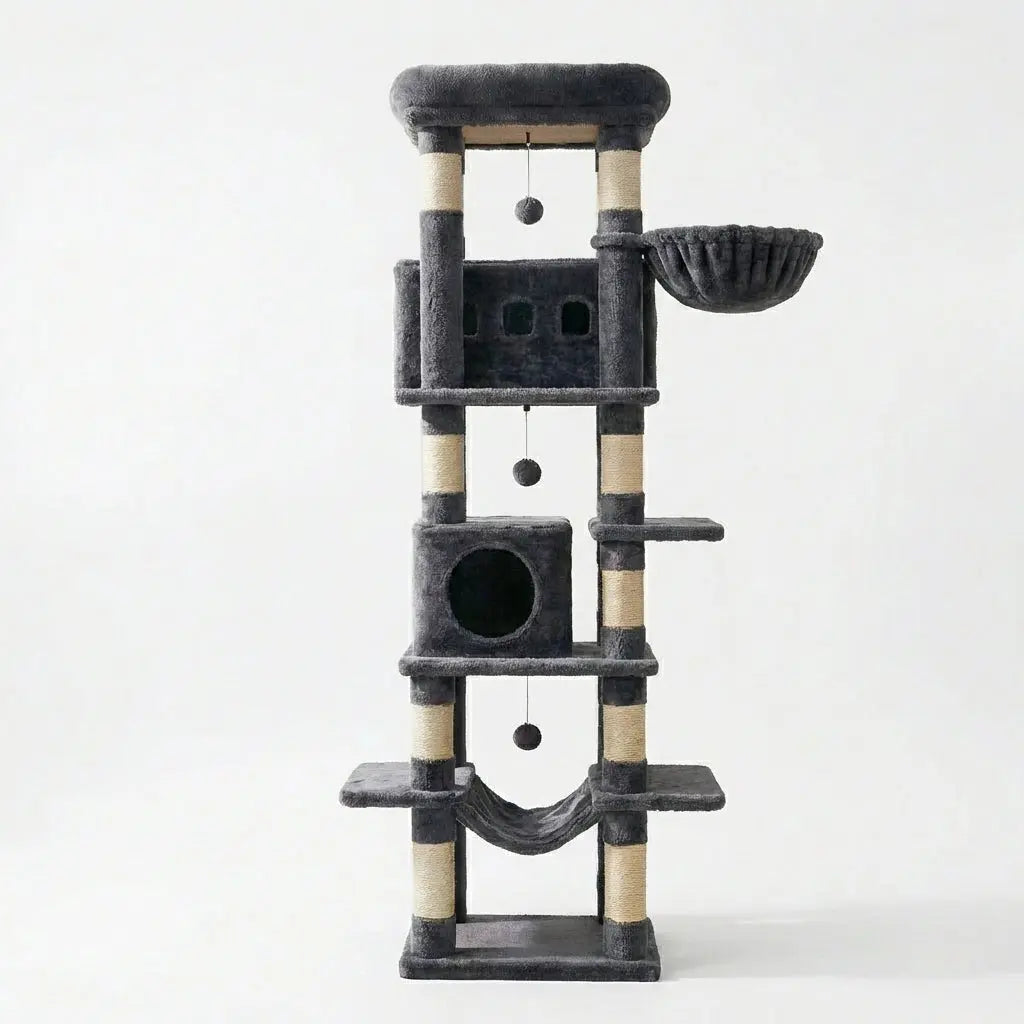 arbre à chat à étage et panier Miwou