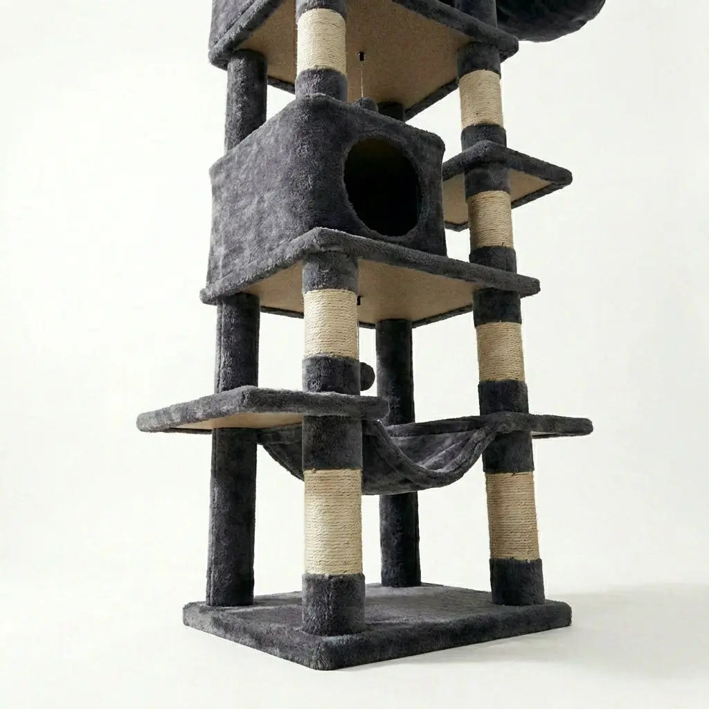 arbre à chat à étage et panier Miwou