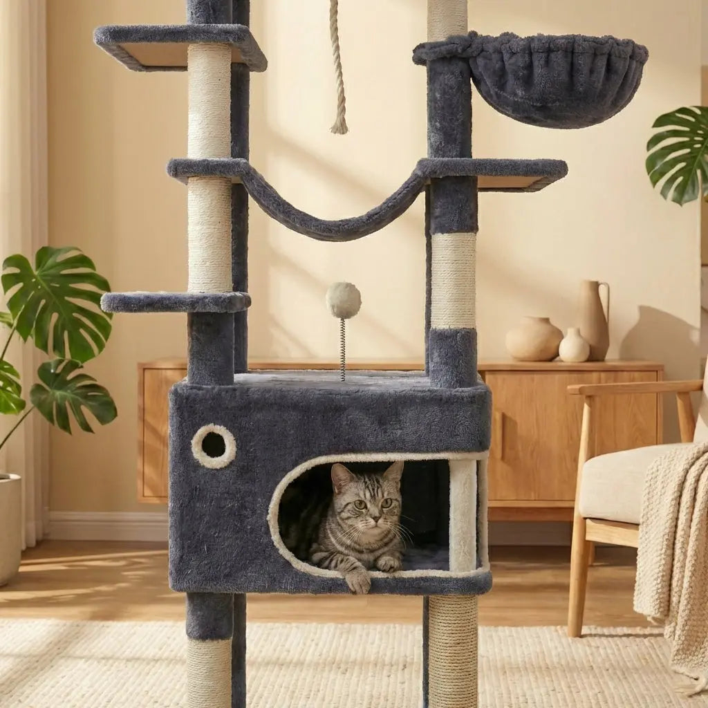 Arbre à chat moderne multi-niveaux Miwou