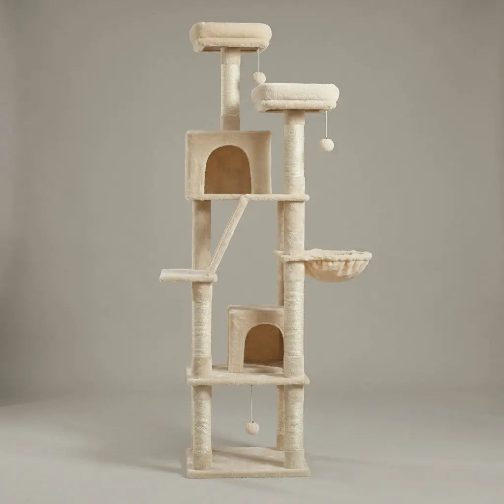 arbre à chat à plusieurs niveaux et perchoirs Miwou