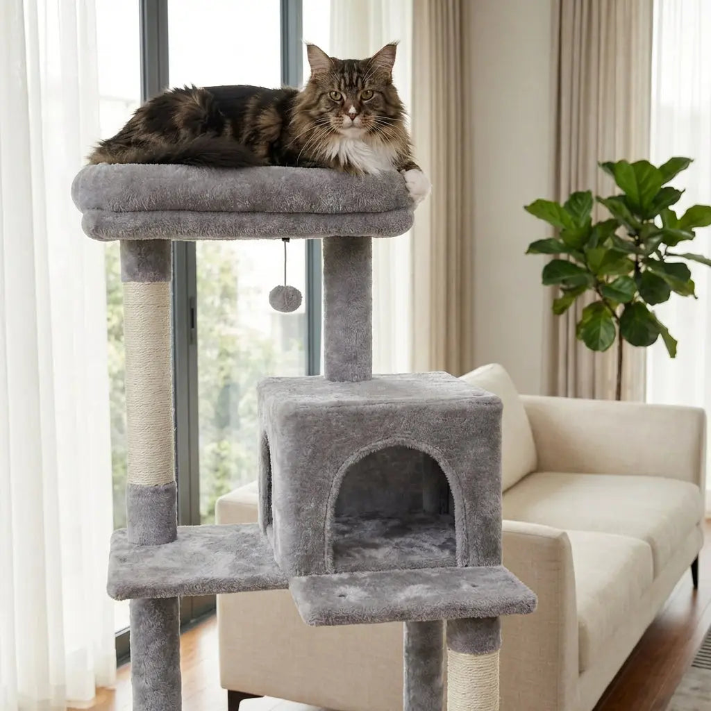 Arbre a chat avec hamac multi-niveaux Miwou
