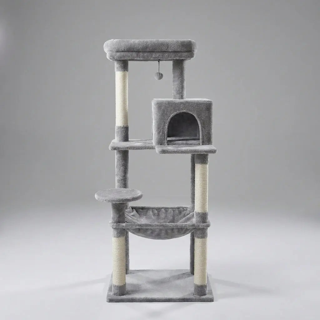 Arbre a chat avec hamac multi-niveaux Miwou