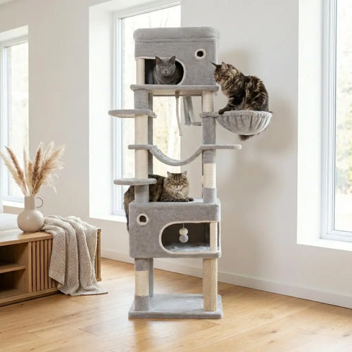 Arbre à chat moderne panier multi-niveaux Miwou