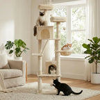 arbre à chat à plusieurs niveaux et perchoirs Miwou