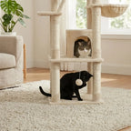 arbre à chat à plusieurs niveaux et perchoirs Miwou