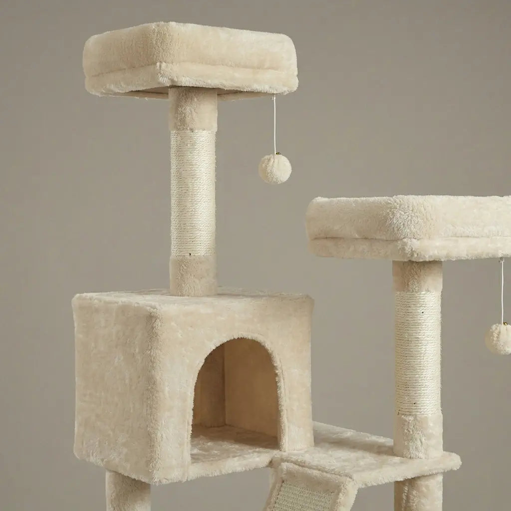 arbre à chat à plusieurs niveaux et perchoirs Miwou