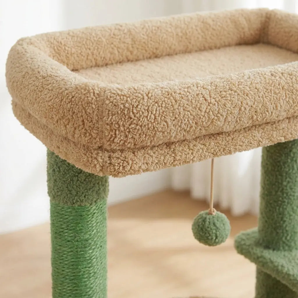 Arbre à chat avec hamac et panier Miwou